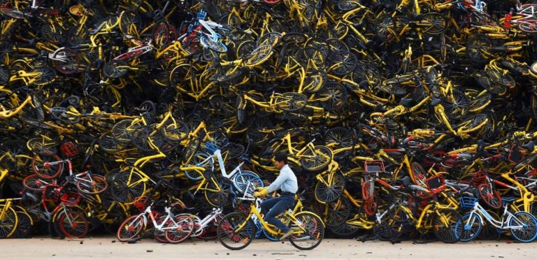 Bicicletas e embalagens